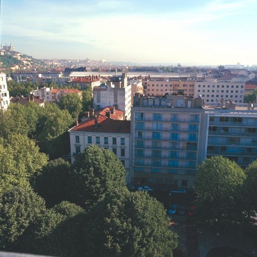 Vue depuis le clocher de l'église Sainte-Blandine