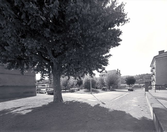 Vue d'ensemble du jardin sud, depuis le nord-est