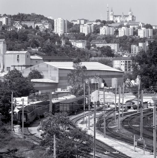 Vue depuis le toit de l'entrepôt des sucres, au sud