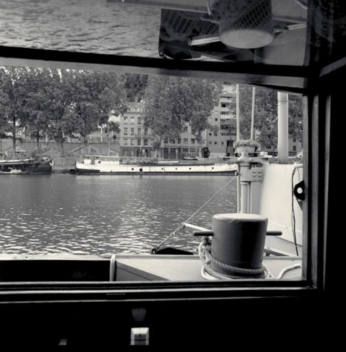 Vue vers la Saône depuis la fenêtre de la cuisine