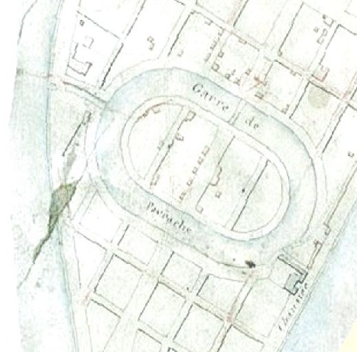 Extrait du plan cadastral, 1831. Section Y. Tableau d'assemblage