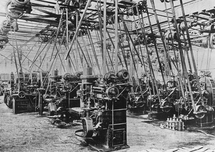 Atelier des machines à tailler