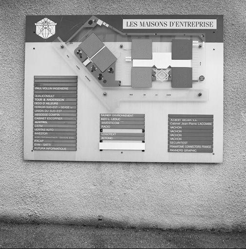 plan du parc d'activité