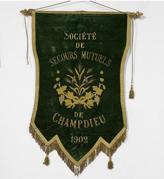 Bannière de procession de la Société de secours mutuels (n° 1)