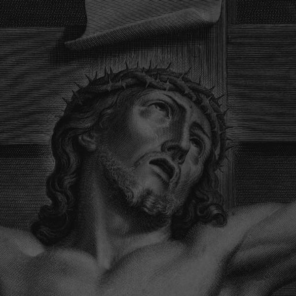 Détail de la tête du Christ.