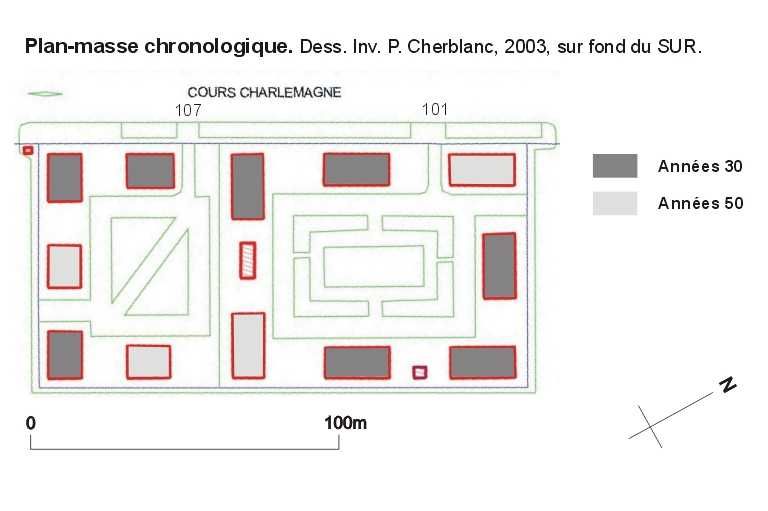 Plan-masse chronologique