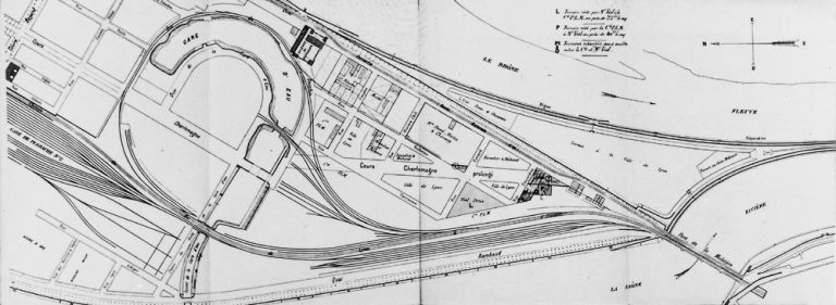 Prolongement du cours Charlemagne. Plan, 13 novembre 1909