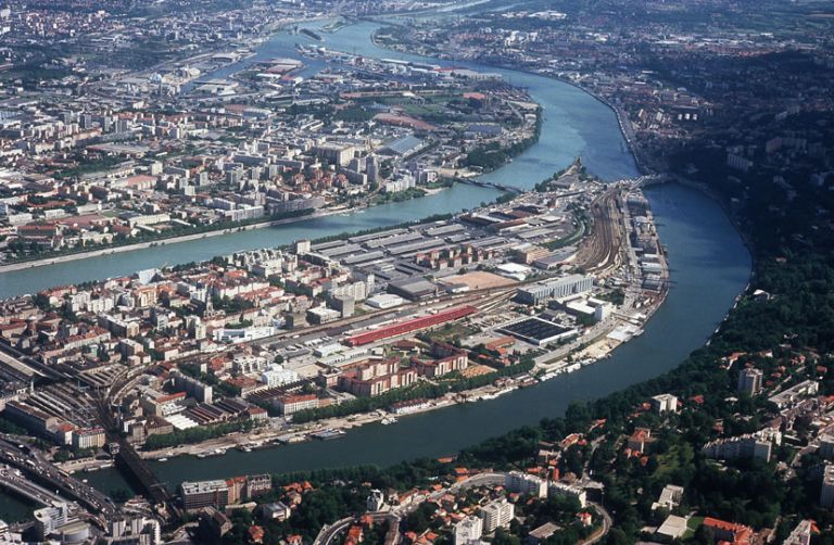 Vue aérienne depuis le nord-ouest