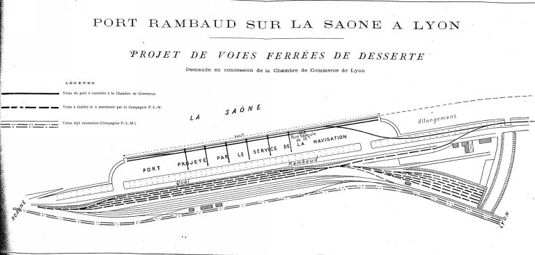 Projet de voies ferrées de desserte, 1912