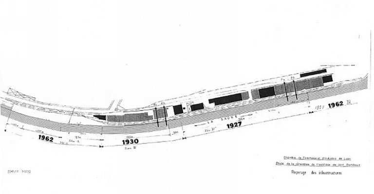 Infrastructures du port en 1966