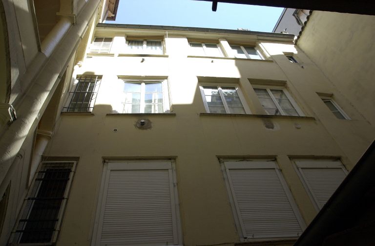 2e corps de logis, façade sur cour.