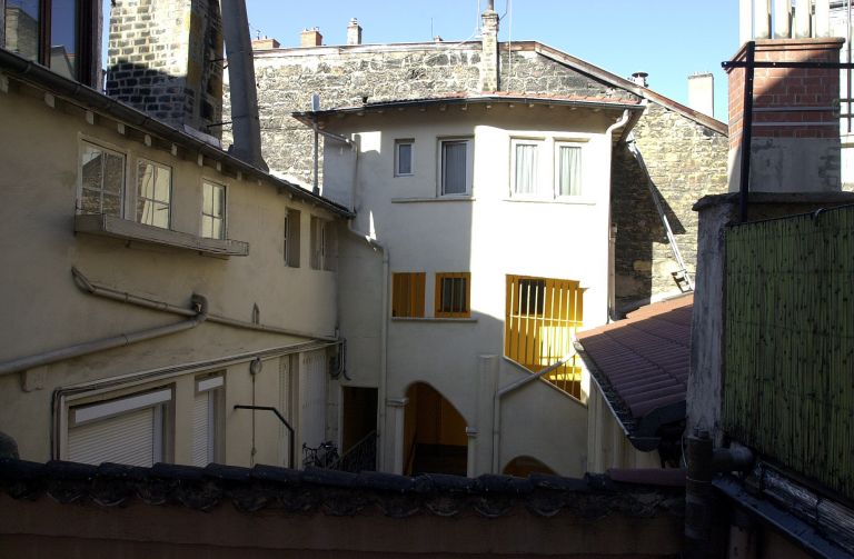 Pavillon d'escalier, élévation, détail de la partie supérieure.
