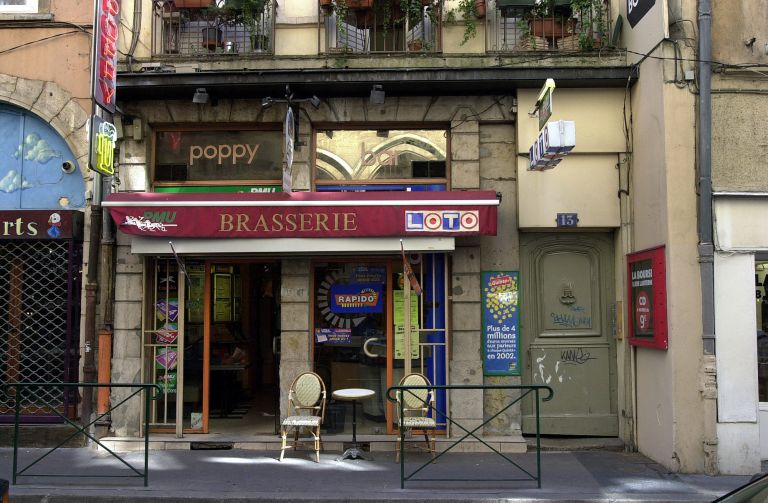 Façade sur la rue Lanterne, rez-de-chaussée.