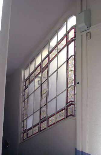 Escalier, détail d'une verrière.