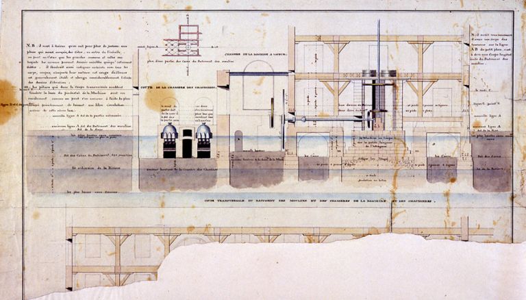 Plan de détail, coupe partielle