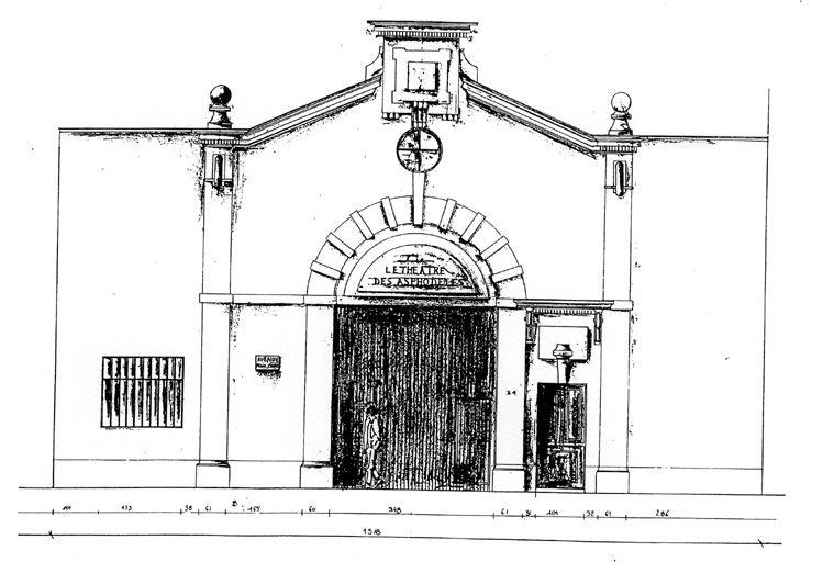 Etat des lieux, façade nord, éch. 1/50e, N. Cornu architecte