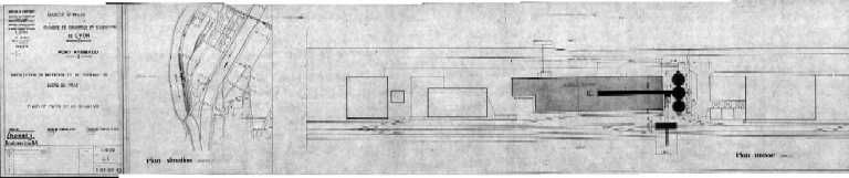 Plan masse et de situation, 1975