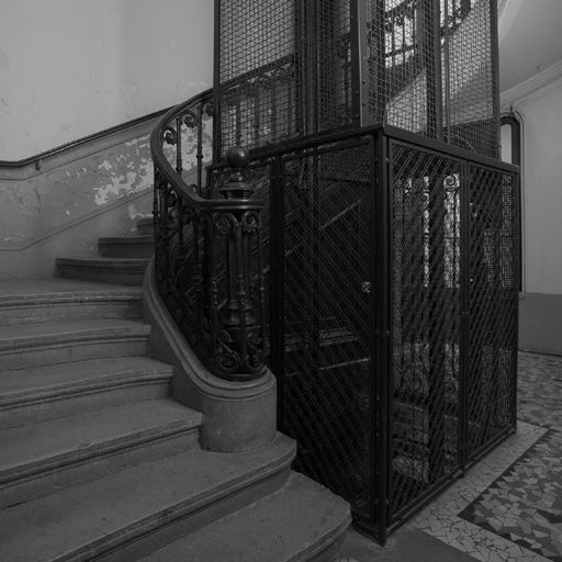 Départ de l'escalier.