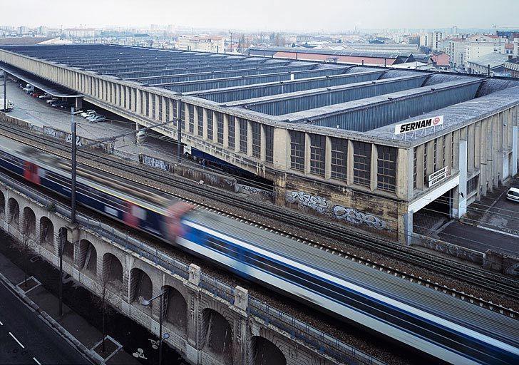 Vue d'ensemble nord ouest de la grande halle