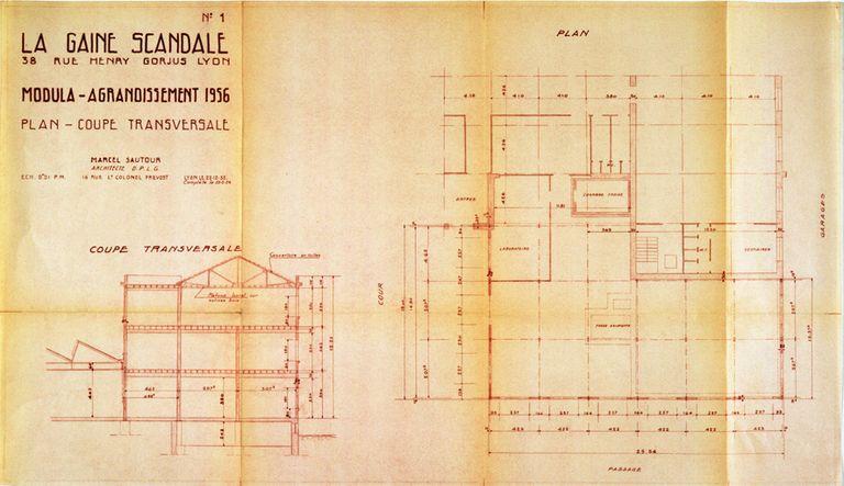 Plan, coupe transversale