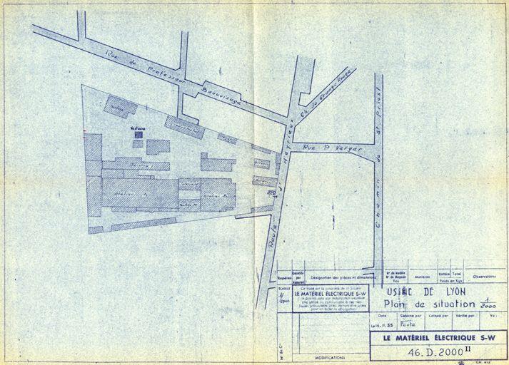 Usine de matériel électrique industriel dite Ateliers de Lyon et du Dauphiné (Grammont) puis le matériel électrique S.W. Schneider-Westinghouse actuellement Jeumont-Schneider