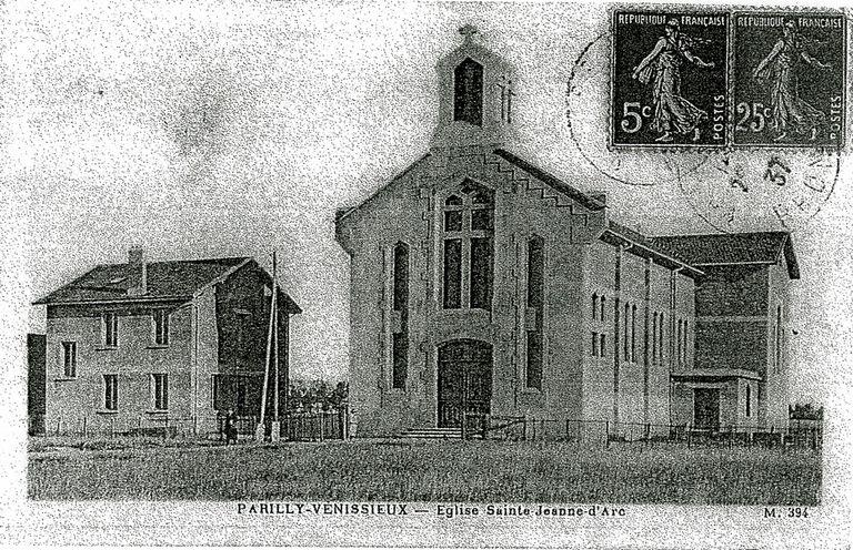 Carte postale [1937], église Sainte Jeanne-d'Arc