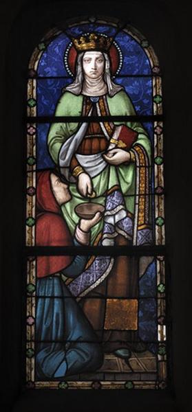 Vue d'ensemble de la verrière de sainte Merguerite