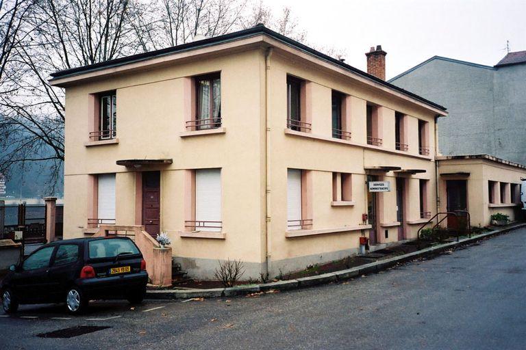 Vue ouest, pavillon d'entrée