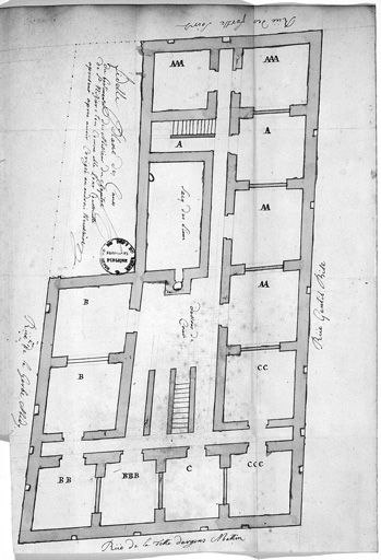 Fidelle plant des caves des bastiments des Messieurs du chapitre de Saint-Nizier [nouvel immeuble], ca 1708.