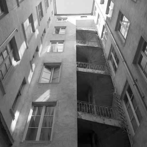 Deuxième cour, élévation du deuxième corps de bâtiment.