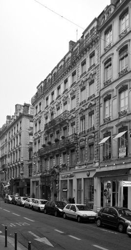 Façade principale rue du Président-Edouard-Herriot, vue générale.