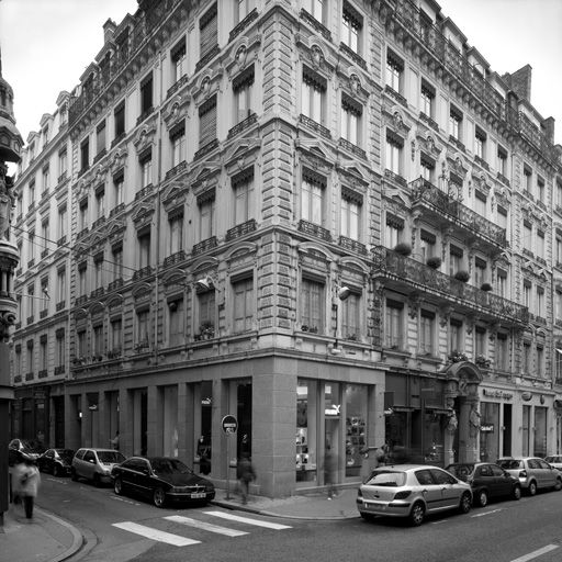Vue générale des façades.