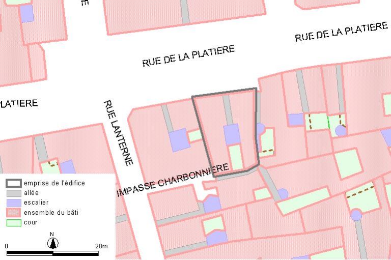 Plan-masse, d'après le système urbain de référence, version 1999.
