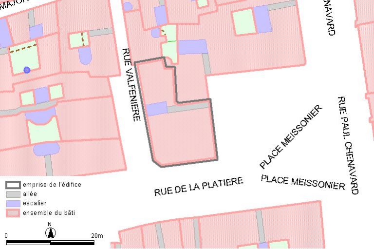 Plan-masse, d'après le système urbain de référence, version 1999.