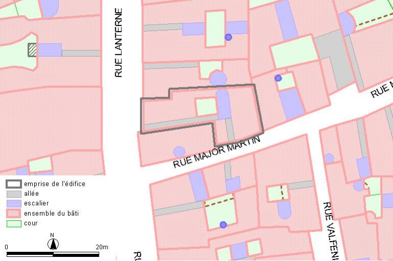 Plan-masse, d'après le système urbain de référence, version 1999.