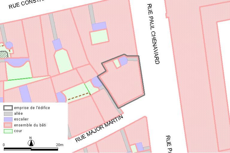 Plan-masse, d'après le système urbain de référence, version 1999.