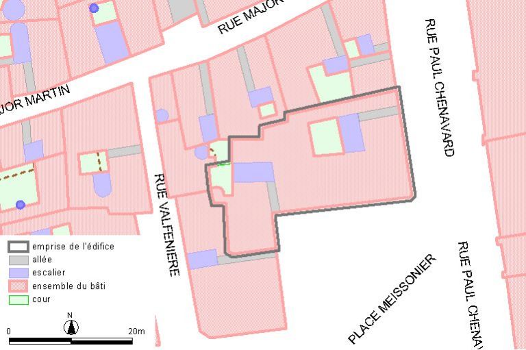 Plan-masse, d'après le système urbain de référence, version 1999.