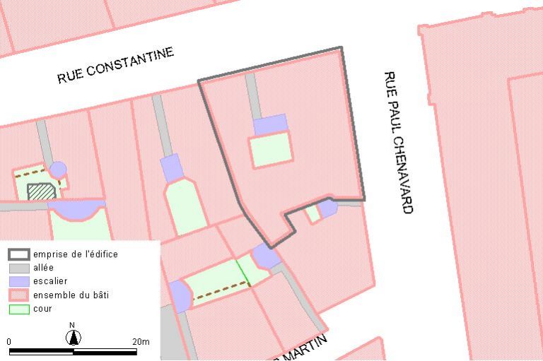 Plan-masse, d'après le système urbain de référence, version 1999.