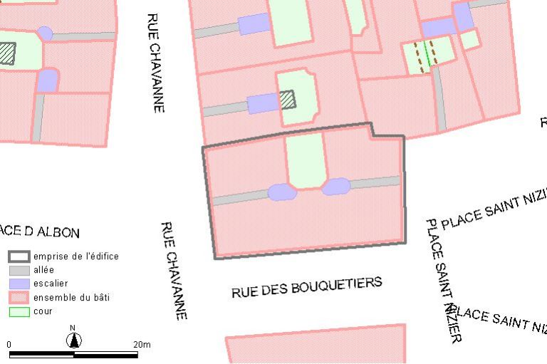 Plan-masse, d'après le système urbain de référence, version 1999.