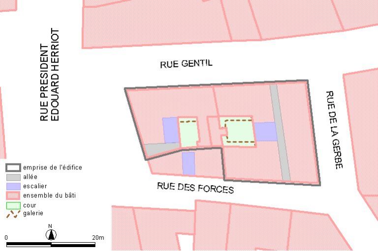 Plan-masse, d'après le système urbain de référence, version 1999.