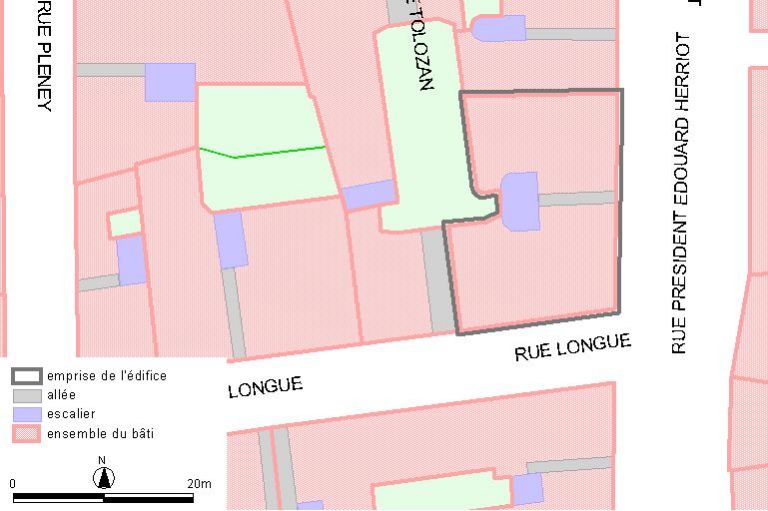 Plan-masse, d'après le système urbain de référence, version 1999.