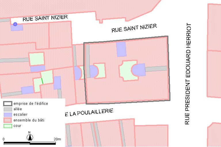 Plan-masse, d'après le système urbain de référence, version 1999.