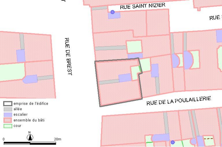 Plan-masse, d'après le système urbain de référence, version 1999.