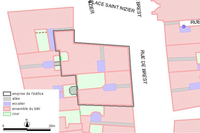 Plan-masse, d'après le système urbain de référence, version 1999.