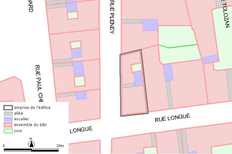 Plan-masse, d'après le système urbain de référence, version 1999.