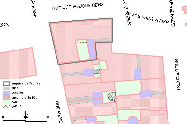 Plan-masse, d'après le système urbain de référence, version 1999.