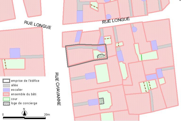 Plan-masse, d'après le système urbain de référence, version 1999.
