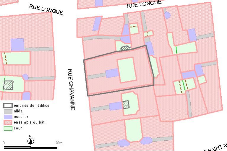 Plan-masse, d'après le système urbain de référence, version 1999.
