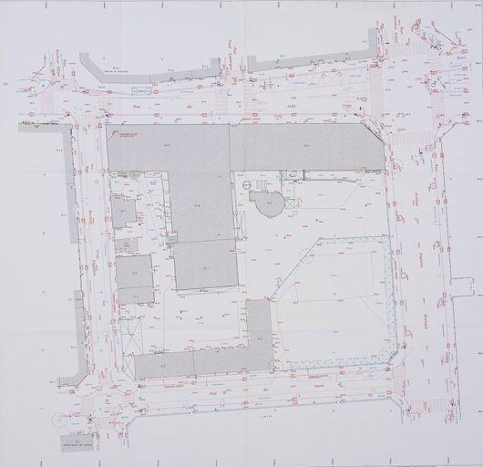 Plan topographique, SERL, échelle 1/200