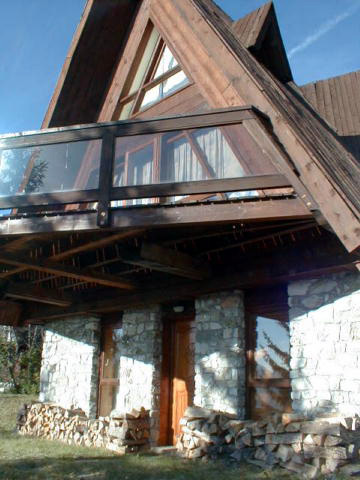 Chalet n° 17. La terrasse.